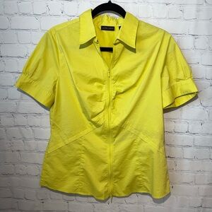 New York & Company stretch size 14 in chartreuse yellow